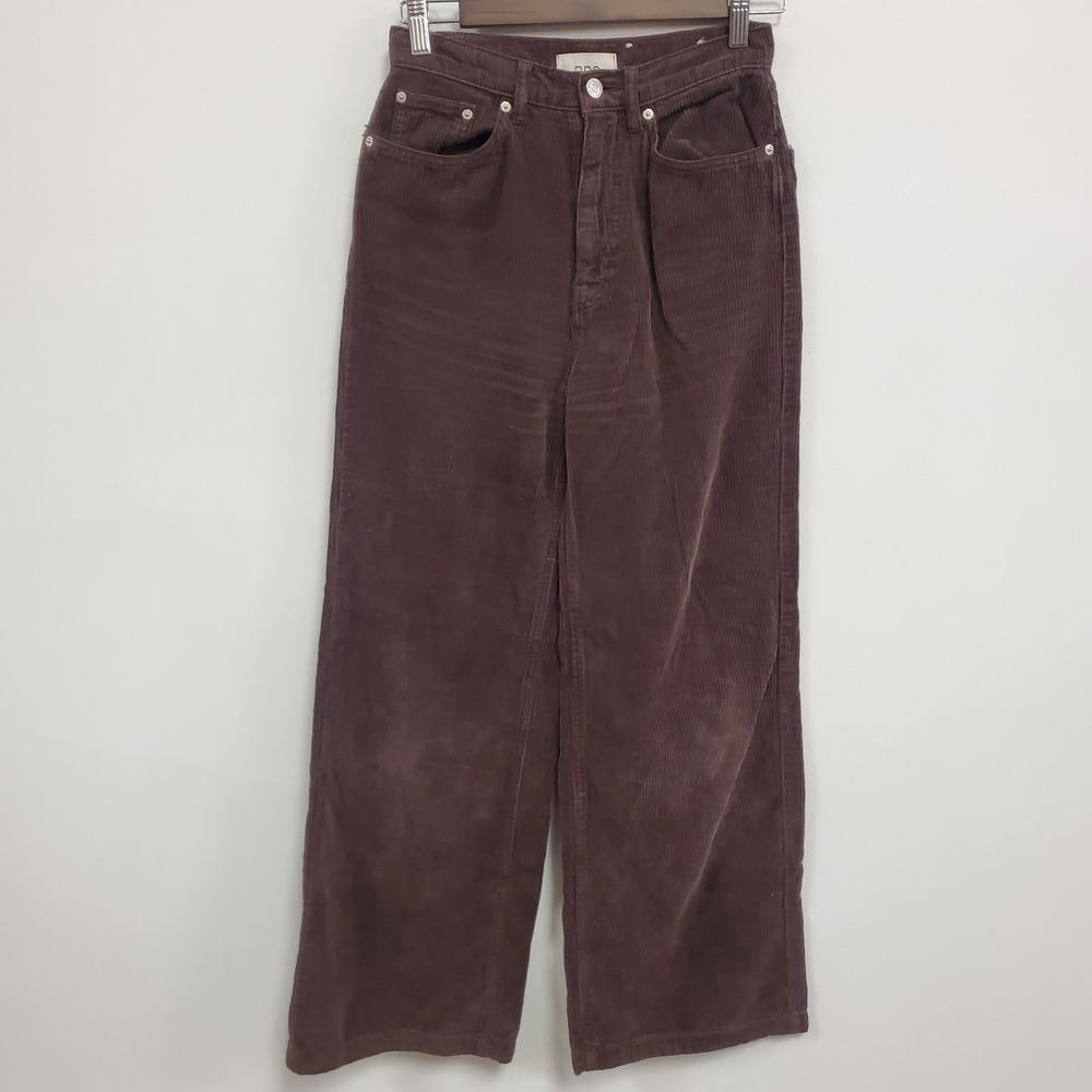 BDG Wide-Leg Corduroy Pants in Dusty Plum